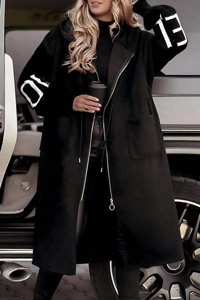 Lisa | Women’s jacket with knitted sleeves and hood