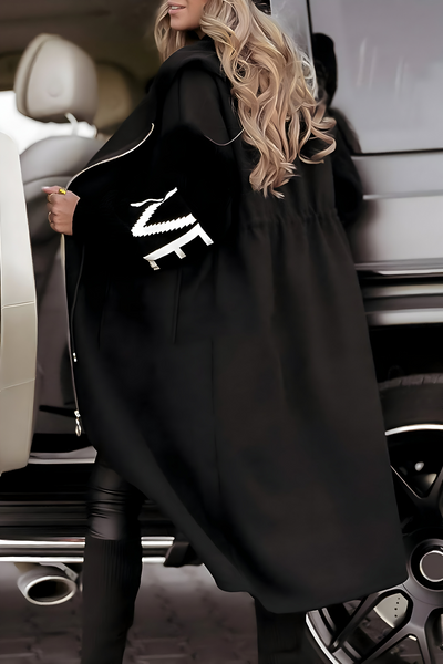 Lisa | Women’s jacket with knitted sleeves and hood