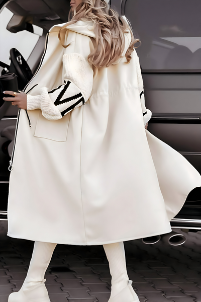 Lisa | Women’s jacket with knitted sleeves and hood