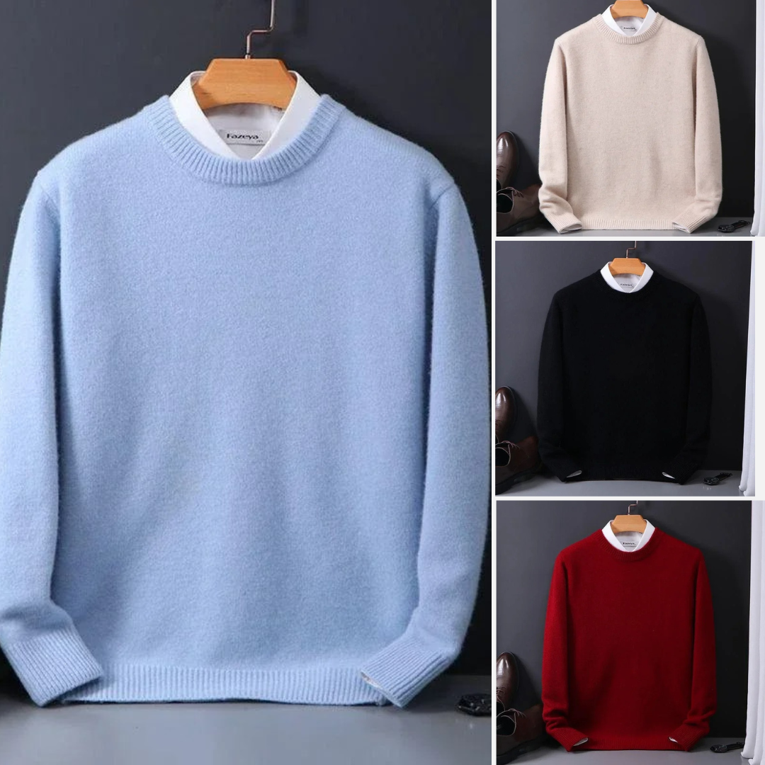 Victor | Wool Crew Neck Sweater