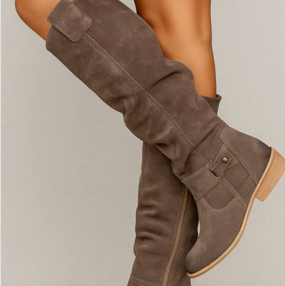 Elegant Suede Women's Boots