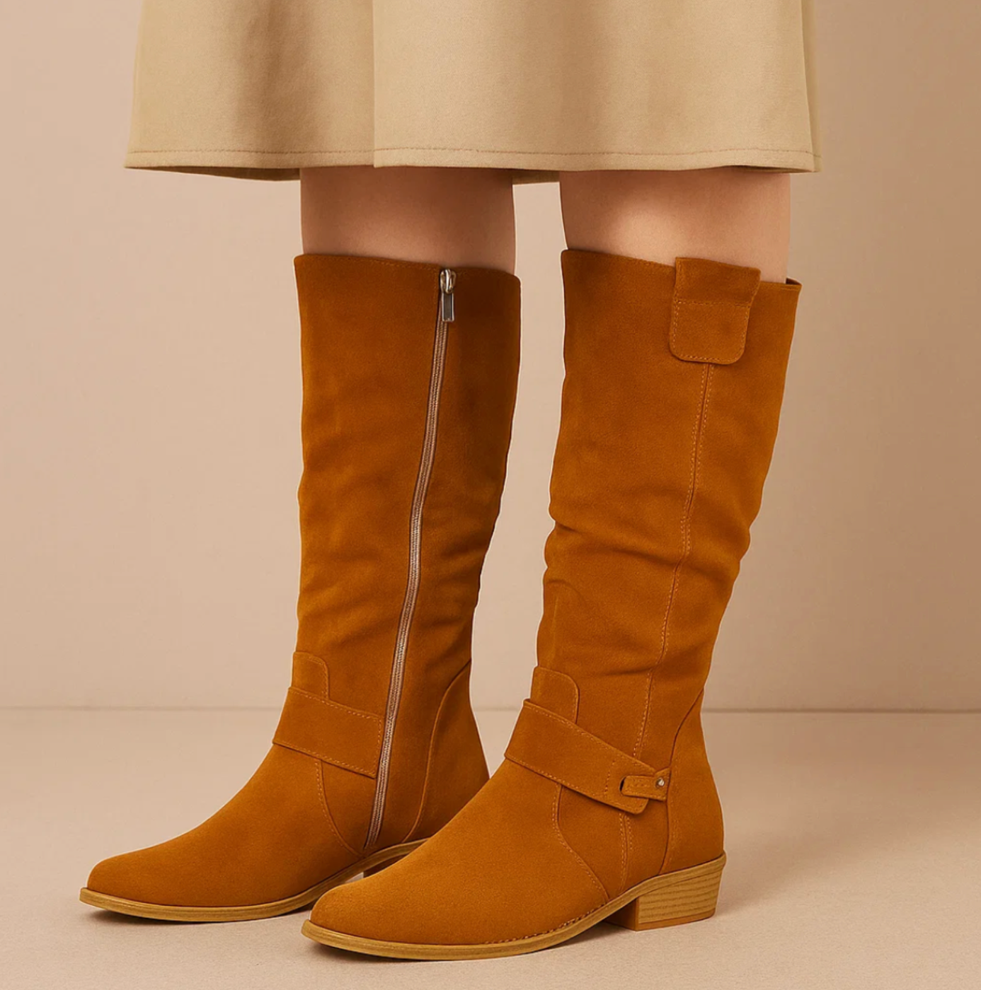 Elegant Suede Women's Boots